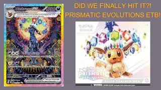 ?IS IT TIME FOR THE MOONBREON UMBREON SIR? PRISMATIC EVOLUTIONS ETB! THE MOST EXPENSIVE CARD IN SV!