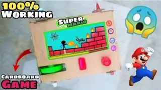 How To Make Cardboard Game | Super Mario Game Banaya Cardboard Se | Hacker4u