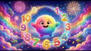 Учим цифры на английском (1-10) с Pofuduk 🎈 Учимся считать для детей