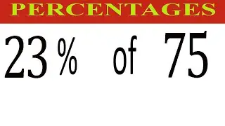 Проценты 23 Процент (%) от 75