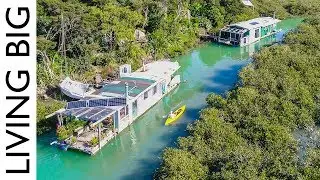 Island Living In An Off-The-Grid House Boat