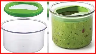 PrepWorks by Progressive Fresh Guacamole ProKeeper Plastic Kitchen Storage Container with Air Tight