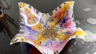 Beautiful Resin Bloom_Gorgeous Resin Bloom Bowl_Resin art