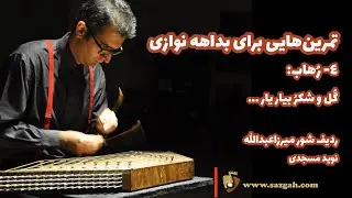 رهاب دستگاه شور ردیف میرزاعبدالله تمرین بداهه نوازی با سنتور- نوید مسجدی