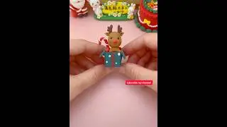 Christmas elk clay handmade tutorial #ultralight clay#handWork diy #youtubeshorts #viral