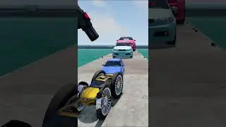 Small & Big Cars Vs Hammer - BeamNG.drive