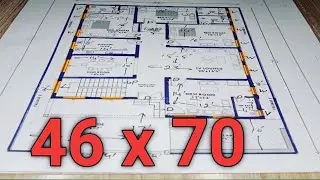 46 x 70 ghar ka design || 46x70 ghar ka naqsha || house design || house plan
