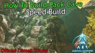 How To Build Pack Cave! - Ark Survival Ascended PVP Speed Build
