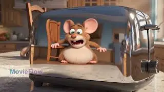 The Living Room Olympics #FunnyAnimals #ComedyCartoon #DogCatMouse #KitchenDisaster #HilariousPets