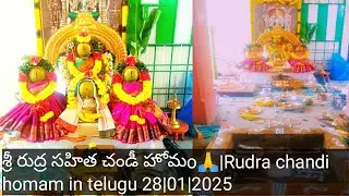 శ్రీ రుద్ర సహిత చండీ హోమo🙏|Rudra chandi homam|chandi homam in telugu