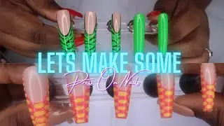 LET'S MAKE PRESS ON NAILS | EP 3 | CROC & ZEBRA NAILS | STARTING A PRESS ON NAIL BUSINESS
