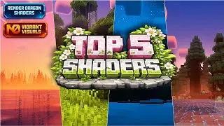 Top 5 Realistic Lightweight RenderDragon Shaders for Minecraft PE & Bedrock (No Vibrant Visual) 🔥