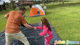Un día de campamento en familia 👨‍👩‍👧🤰🏕️