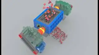 Hengtong Shredder machine 3D workflow