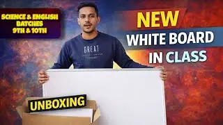 New White Board Unboxing 🎉 | Class 9 & 10 English + Science | UP Board & CBSE