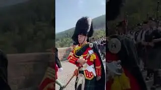 Massed Pipes and Drums are playing at Ballater Highland Games #scotland #scottishfold #bagpipes