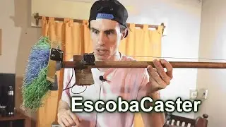Hice una guitarra con una escoba |  EscobaCaster | Suena like Lucho
