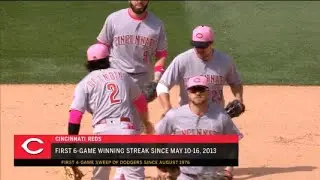 Reds complete 4-game sweep for 6th straight win: 5/13/18 Dodgers vs Cincinnati Reds full game