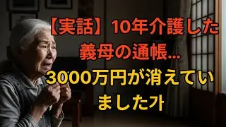 【実話】 10年介護した義母の通帳…3000万円が消えていました ㅣシニアのエピソード  l オーディオブック l 家族の葛藤 l