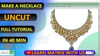 How To Make A Necklace | Uncut NECKLACE Tutorial in Gemvision Matrix 09