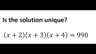 Solve a 3rd order equation