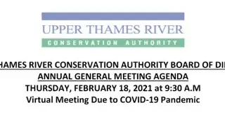 UTRCA Board of Directors' Annual General Meeting