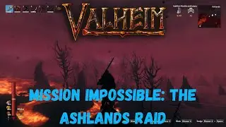 Raiding Ashlands With a Troll Armor & an Iron Sword | Valheim Ashlands clip #1