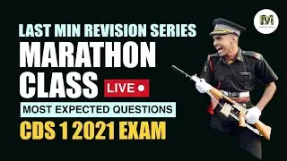 CDS 1 2021 REVISION SERIES || CDS 1 2021 MARATHON CLASS || MOST EXPECTED QUESTIONS ||