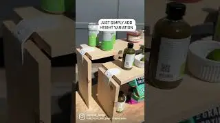 Pop up food market display DIY nesting tables and table top shelving