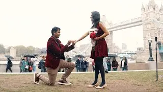 The Most Romantic Wedding Proposal at LONDON tower Bridge | Best Surprise proposal ever