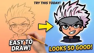How to Draw Gojo Satoru Easy (Chibi) | Step by Step Anime Drawing