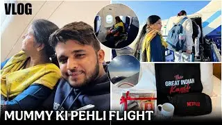 Mummy ki Pehli Flight Journey | Indore to Mumbai