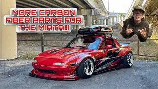 INSTALLING CARBON MIATA INTERIOR PARTS ON NA MIATA!!!