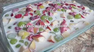 POSTRE DE FRUTAS FRESCAS RAPIDO Y SABROSO