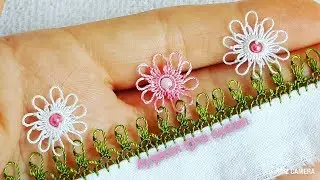 361.model Yepyeni muhteşem bir igne oyası modeli anlatımlı yapılışı Flower floor