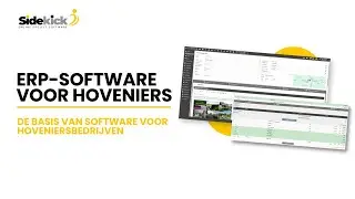 Calculatie & Offerte - ERP Software voor Hoveniers | Uitlegvideo Sidekick