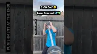 $100 Golf Chip Challenge: Brother vs Brother &ndash; Loser Gets SOAKED! 💰💦#golf #viral #challenge