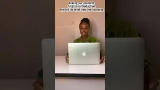 Tech Student Introduces her self as she undertakes training #tech #techjourney