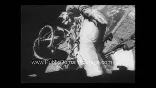 Gemini Space Walk Major Ed White 1965 archival footage