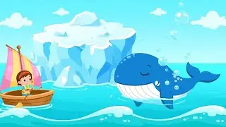 Sleepy Whale Slept on a Floating Iceberg 🐋 | Kids Songs & Nursery Rhymes