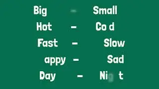 10 Easy Opposite Words for Kids | English Vocabulary | Class 3 4 5 #vocabulary #smartkidslearning