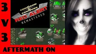 3 on 3 Command & Conquer Red alert Remastered AFTERMATH ON with lots of complaining in the chat box!