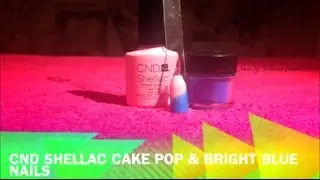 CND Shellac Cake Pop & CND Additives Ombre Nail Art Tutorial
