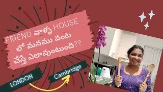 Friend వాళ్ళ  house లో మనము వంట చేస్తే ఎలావుంటుంది??|London to Cambridge |Telugu Vlogs in UK|London