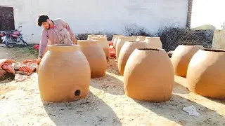 Making Portable Mud Oven Tandoor Using -100- Year Old Technique | Primitive Technology Clay Mud Oven