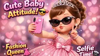Cute Baby Girl Attitude 😎 | Fashion Dress Look 👗 | Selfie Queen 💖