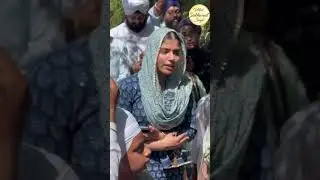 Our very melodious kirtaniya Simrat Kaur Canada reciting Shabad with Sangat at BSSGSA DarlaGhat