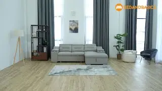 Angelo Extendable Storage Sofa Bed | BEDANDBASICS