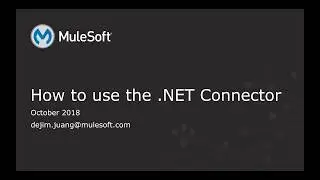 Setup the .NET Connector in MuleSoft