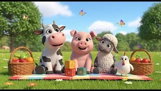 ABC Picnic at the Animal Farm | Canci&oacute;n infantil y rima para ni&ntilde;os